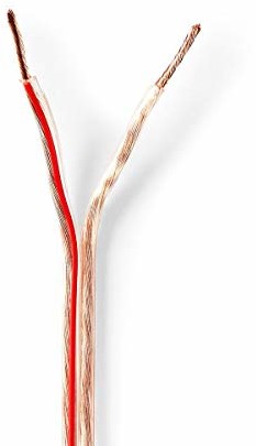Nedis Kabel głośnikowy - rolka - 15 M - 2x 1,50 mm2 - przezroczysty CABR1500TR150
