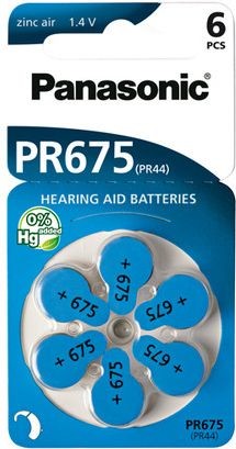 Panasonic Bateria do aparatów słuchowych PR44 6szt 2A712449