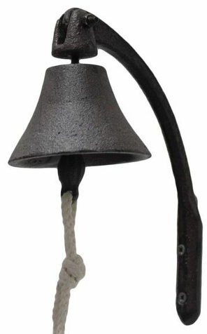 Dzwonek żeliwny Tarent, 22 x 9 x 8 cm