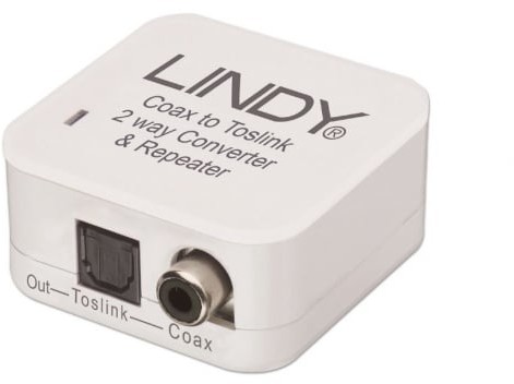 Lindy Adapter AV Audiokonverter Coaxial/Optisch Konver SPDIF 70411