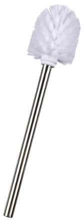 Wenko WENKO 16757100 szczotka do WC z trzonkiem ze stali nierdzewnej błyszczący  szczotka zamienna do WC, stal nierdzewna, 8 x 35 x 8 cm, błyszczący 16757100