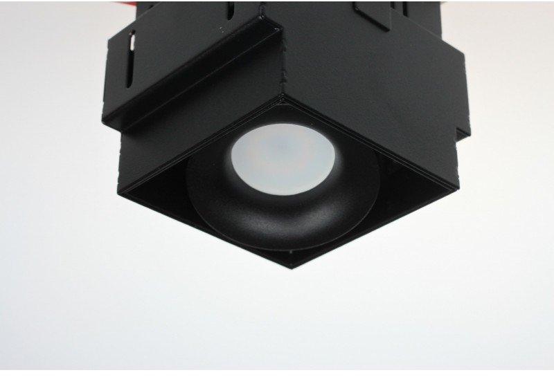 Light&More LM 818/1 BK OPRAWA HALOGENOWA LED WPUSZCZANA OCZKO BEZRAMKOWA REGULOWANA CZARNY MR16 GU10 GU5,3 LM 818/1 BK