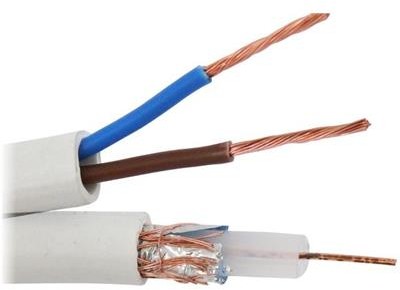 Elektrokabel Kabel koncentryczny do kamer z zasilaniem YWDX100%ek (CCTV) RG 59 + 2x0.50 YWDXEK2X0,5