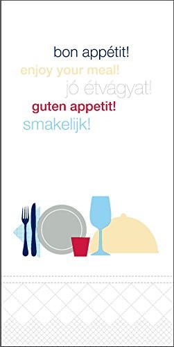 Tork SCA  477303 serwetki Lunch, 2-warstwowe, składane na 1/8, bon Appetit, 33 cm x 33 cm (2000-on Pack) 477303