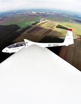 Lot szybowcem za samolotem  Elbląg P0004508