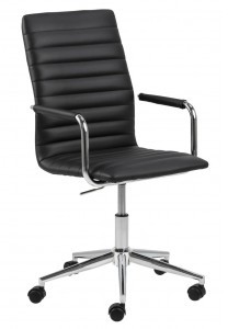 D2.Design Fotel biurowy na kółkach Winslow czarny 180863