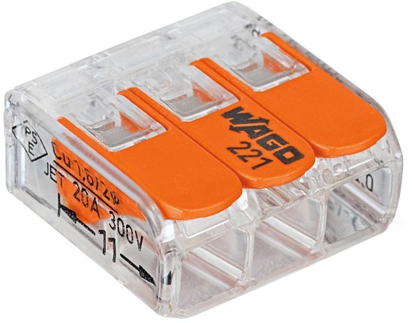 Wago Złączka Elwag 3 x 4 mm2 do linek 5 szt.