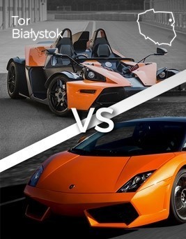 Jazda Lamborghini Gallardo vs KTM X-BOW  Tor Białystok P0002472