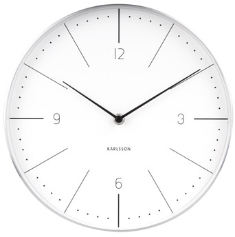 Karlsson Zegar ścienny Normann numbers white by KA5682WH