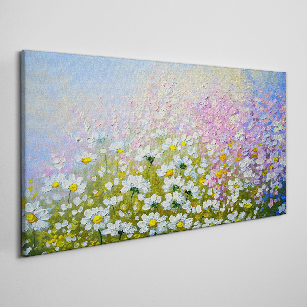 PL Coloray Obraz Canvas Nowoczesny Łąka Kwiaty 140x70cm