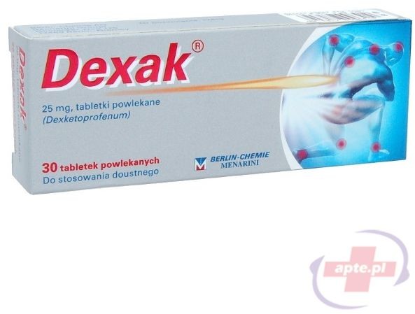 Berlin Chemie Dexak 25mg x30 tabletek powlekanych