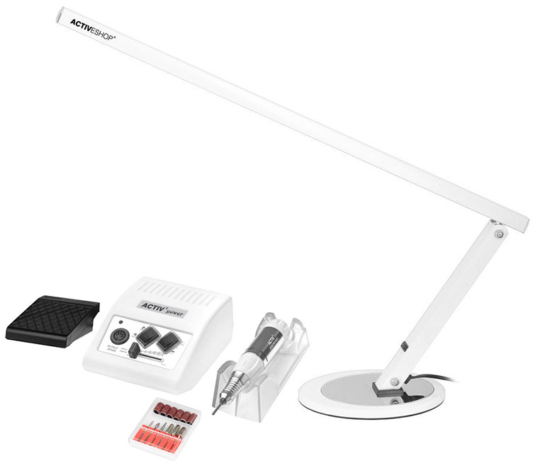 ACTIVESHOP Frezarka Activ Power JD500 White + Lampka na Biurko Slim 20W Biała 10003_131750