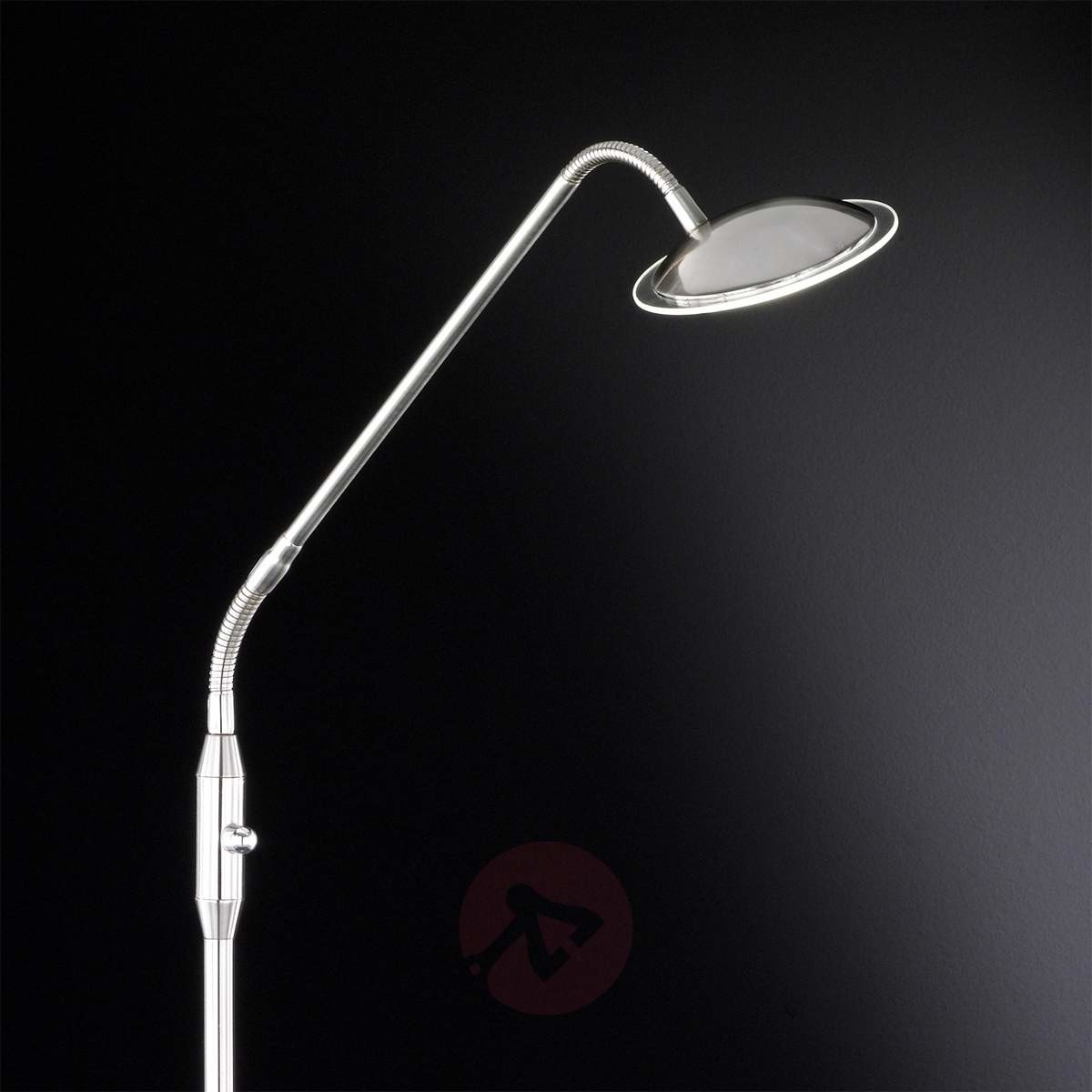 Wofi Twin elegancka lampa stojąca LED 1-punktowa nikiel