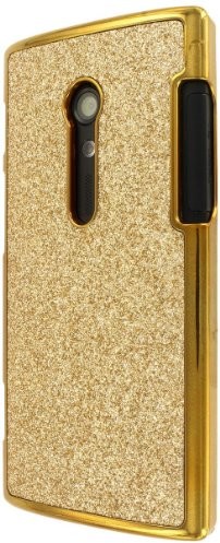 Empire Mpero kolekcji złota próby Sparkling Glitter Slim-Fit Glam Case/Cover/Shell do modelu Sony Xperia Ion s28i VVW128GGS28I
