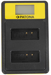 PATONA Ładowarka Dual LCD USB LP-E12
