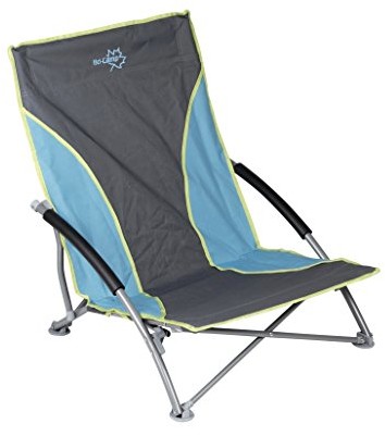 Bo-Camp Beach Chair Compact składany krzesło na plaży 63 x 56,5 x 63 cm nośność 80 kg 1204779