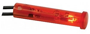Seder Lampka tablicowa sterownicza, kontrolka ROUND 7mm PANEL CONTROL LAMP 6V RED CRAF006R