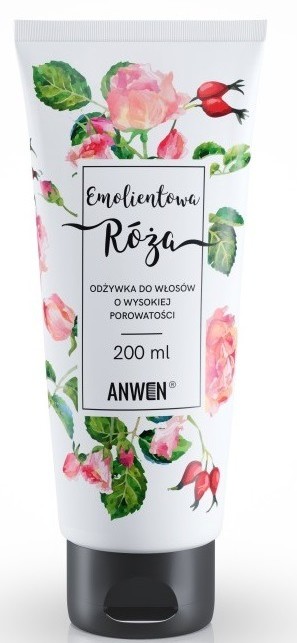 Anwen Anwen Odżywka do włosów o wysokiej porowatości Emolientowa Róża 200ml 1234611675