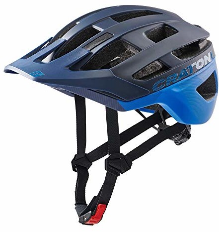 Cratoni Helmets Helmets AllRace kask rowerowy, czarno-niebieski, S-M 52-57