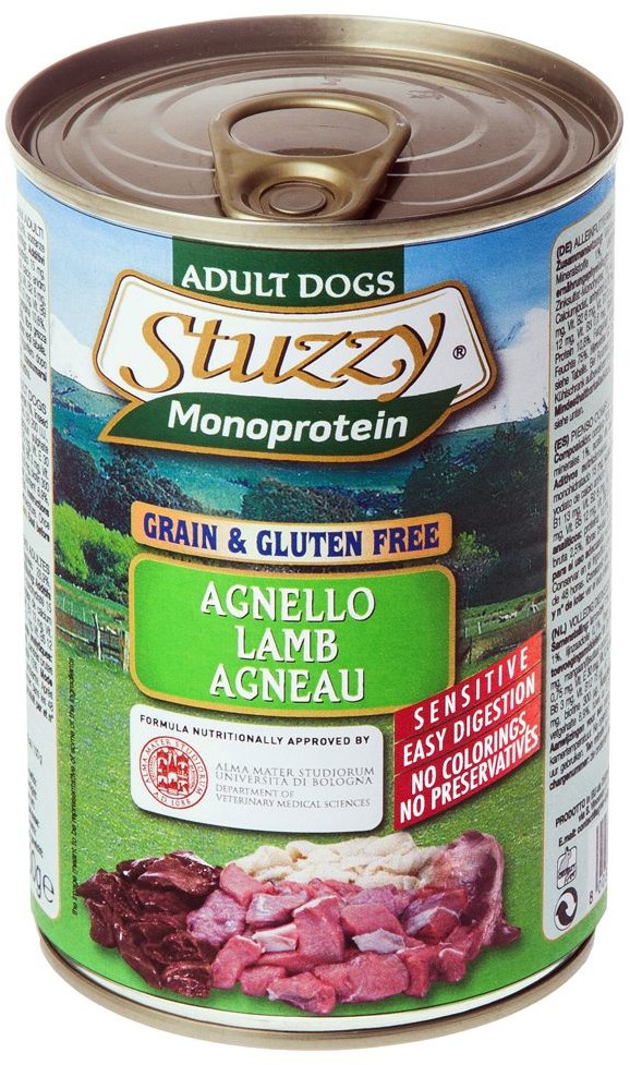 Stuzzy Dog Dog Monoprotein, 6 x 400 g - Jagnięcina