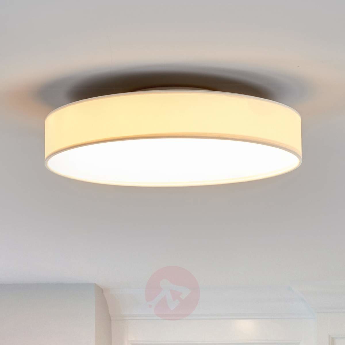 Lampa sufitowa LED Saira z tekstylnym kloszem