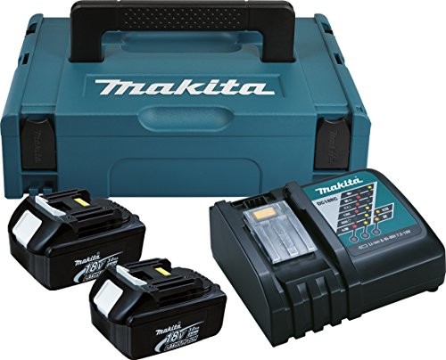 Makita Power Source 196693-0 zestaw startowy, w komplecie 2 akumulatory 3 Ah, ładowarka i walizka