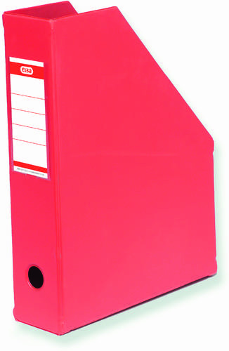 Elba Pojemnik na czasopisma A4 PCV grzbiet 11 cm czerwony