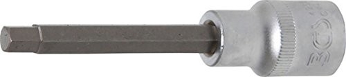 BGS wkładka bit 12,5 (1/2), 6-kątna we wnętrzach, długość 100 MM, 7 MM, 4262