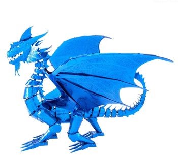 DRAGON Fascinations Model do składania Metal Earth ICONX Blue Niebieski smok cx114