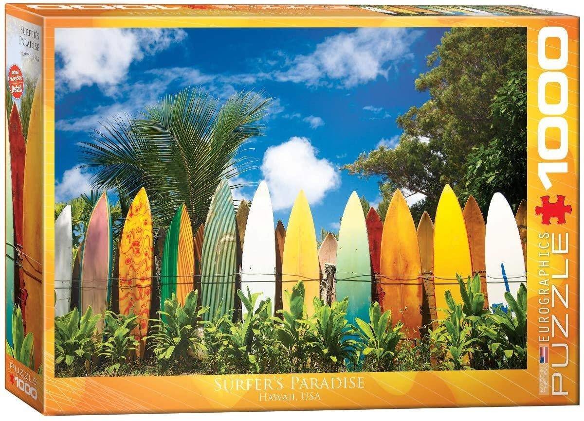 Eurographics Puzzle 1000 Surfer's Paradise Hawaii 6000-0550 -