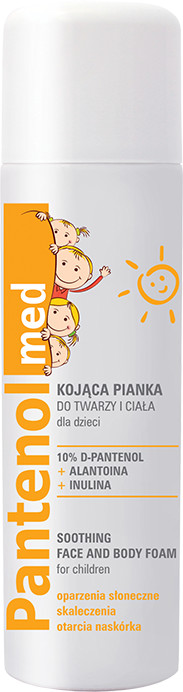 Pantenol PANTENOL MED Kojąca pianka do twarzy i ciała dla dzieci 150ml (data ważności 31.03.2021 r.) PAN1002