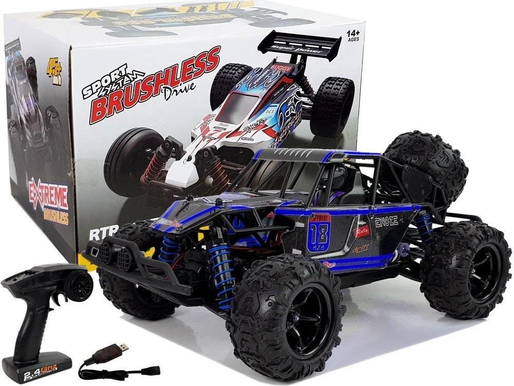 Import LEANToys Auto Terenowe Buggy Zdalnie Sterowane 1:18 Niebieskie ENOZE 9303E 45 km/h LT-8420-0