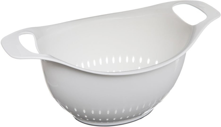 5five Simple Smart Sitko kuchenne durszlak cedzak z uchwytami 18 cm kolor biały 151192-white