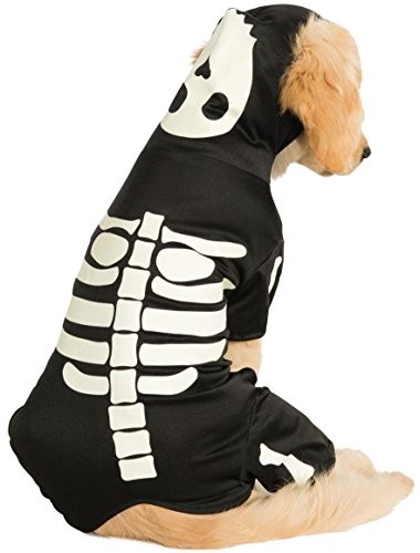 Rubie's Oficjalnie rubie LED's szkielet sweter z kapturem dla zwierząt domowych, psa Halloween kostium, small 887825-S