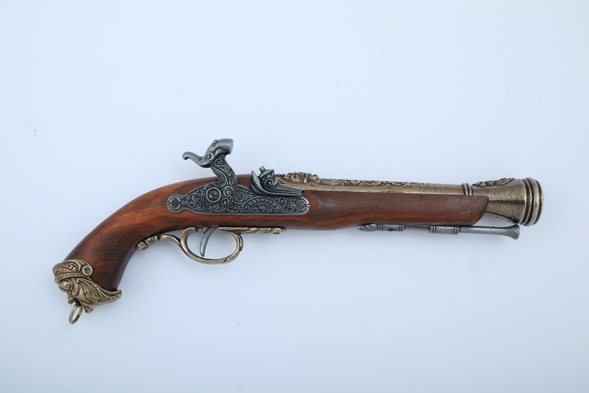 Denix SA REPLIKA WŁOSKI PISTOLET SKAŁKOWY z XVIIIw MODEL 1104 L 1104 L