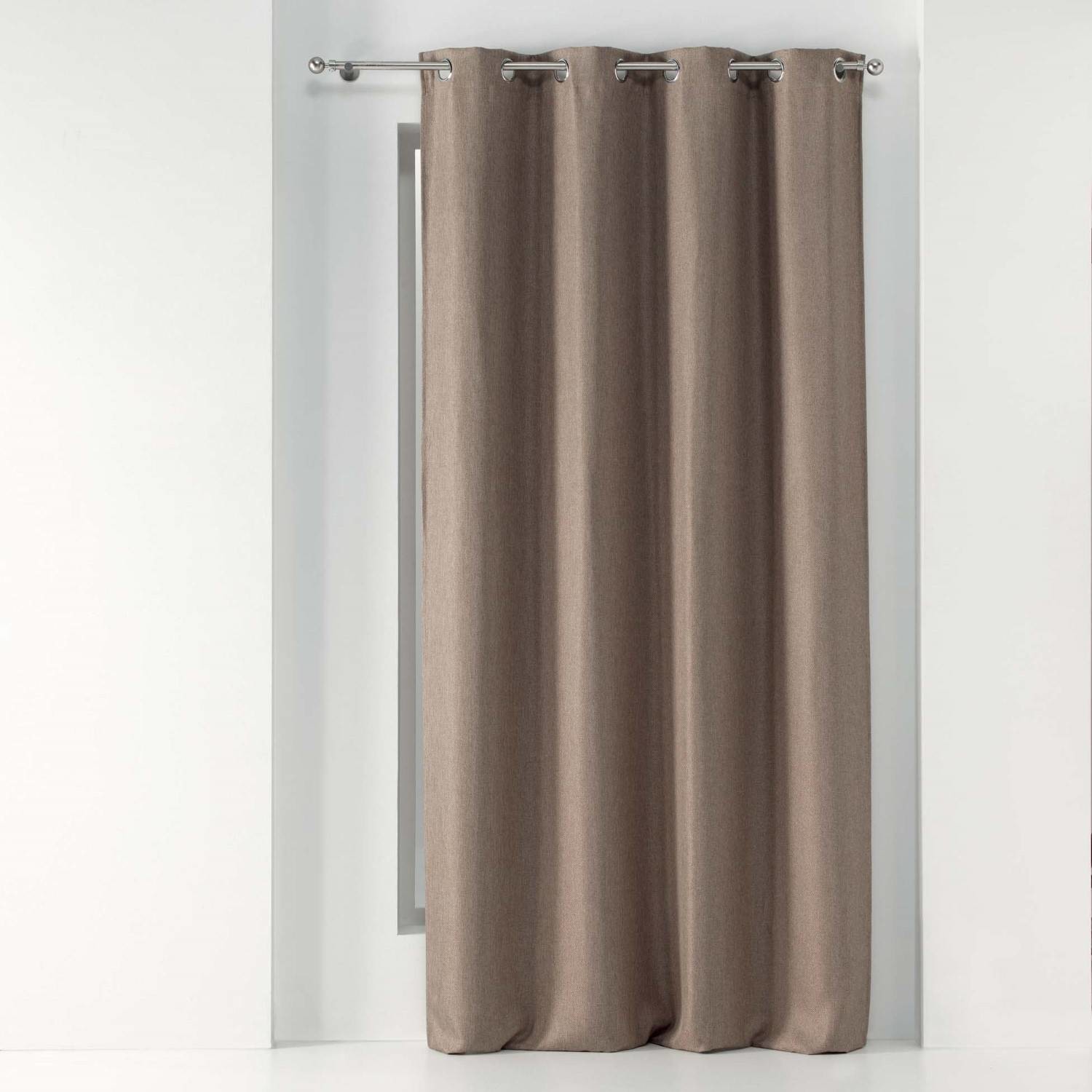 Douceur d'intérieur Zasłona zaciemniająca TRAMINA 135 x 240 cm brązowa Douceur dintérieur