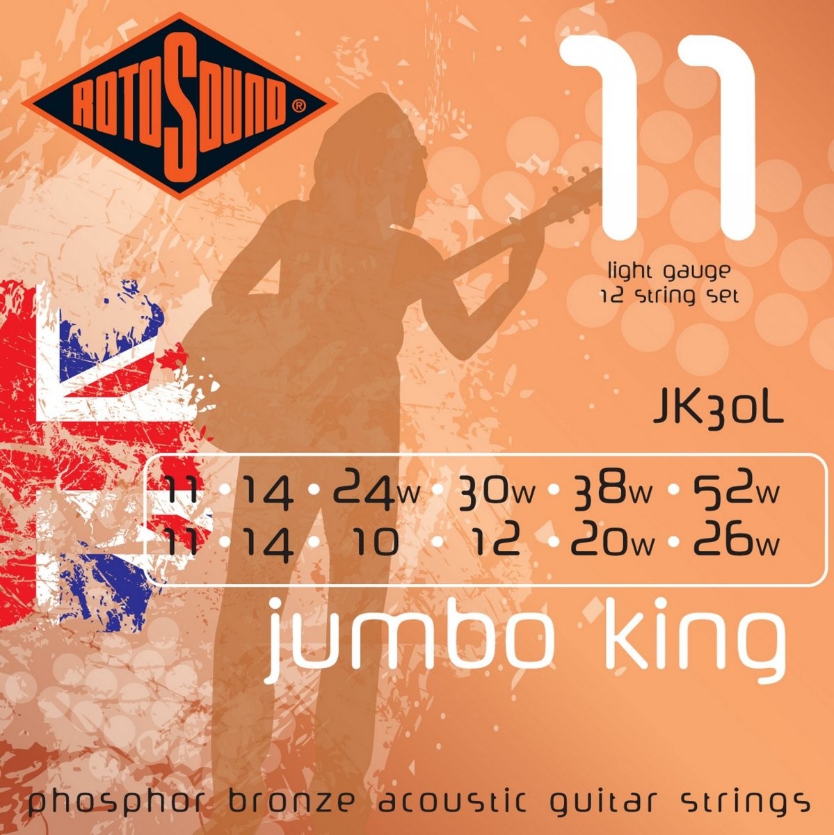 Rotosound RS 5-ST 775ld Jazz struny ścienny f gitara basowa 45 130 Long Scale RS775LD