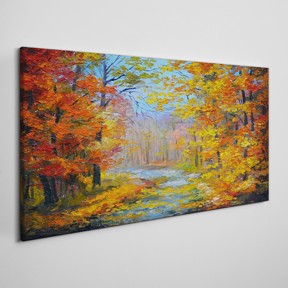 PL Coloray Obraz na Płótnie las Jesień 100x50cm