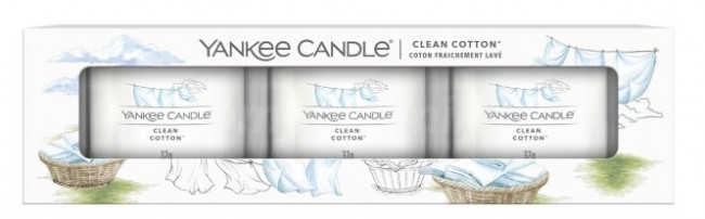 Yankee Candle Clean Cotton świece mini 3 szt 1701402E
