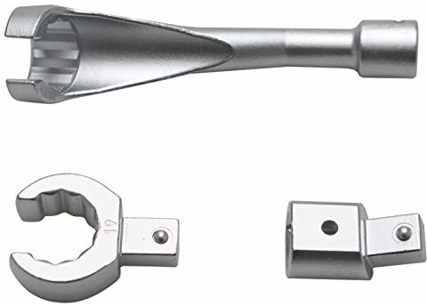BGS BGS 8984 | Specjalny klucz do czujnika temperatury spalin | SW 19 mm | do VAG | 3-częściowy 8984