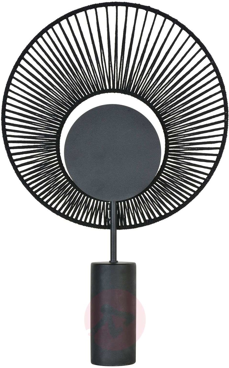Forestier Forestier Oyster Design-Tischleuchte, schwarz