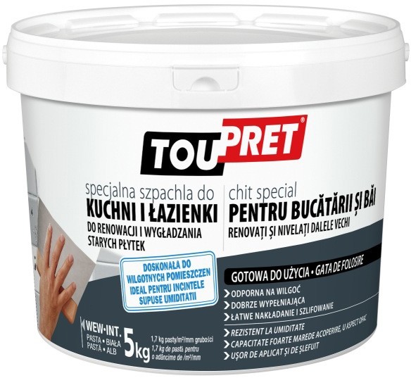 Toupret Gotowa gładź na płytki Magic Carrelage 5 kg SAUNP05PR