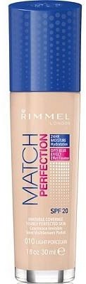 Rimmel Match Perfection SPF20 010 Light Porcelain 30ml 40502-uniw