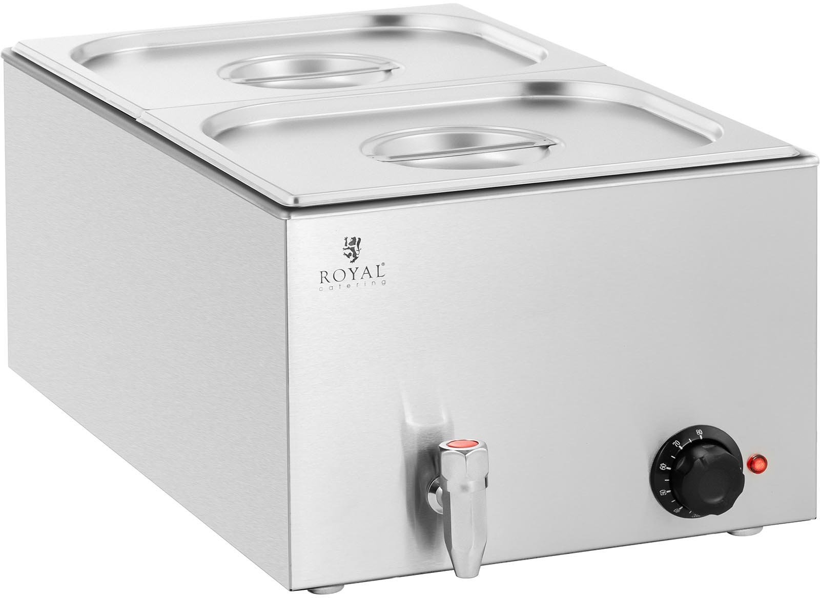Royal Catering Bemar 600 W 2 GN 1/2 kranik spustowy RCBM_GN1/2