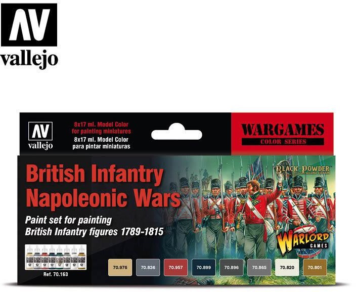 Vallejo Zestaw Wargames 8 farb - British Infantry Napoleonic Wars Vallejo 70163
