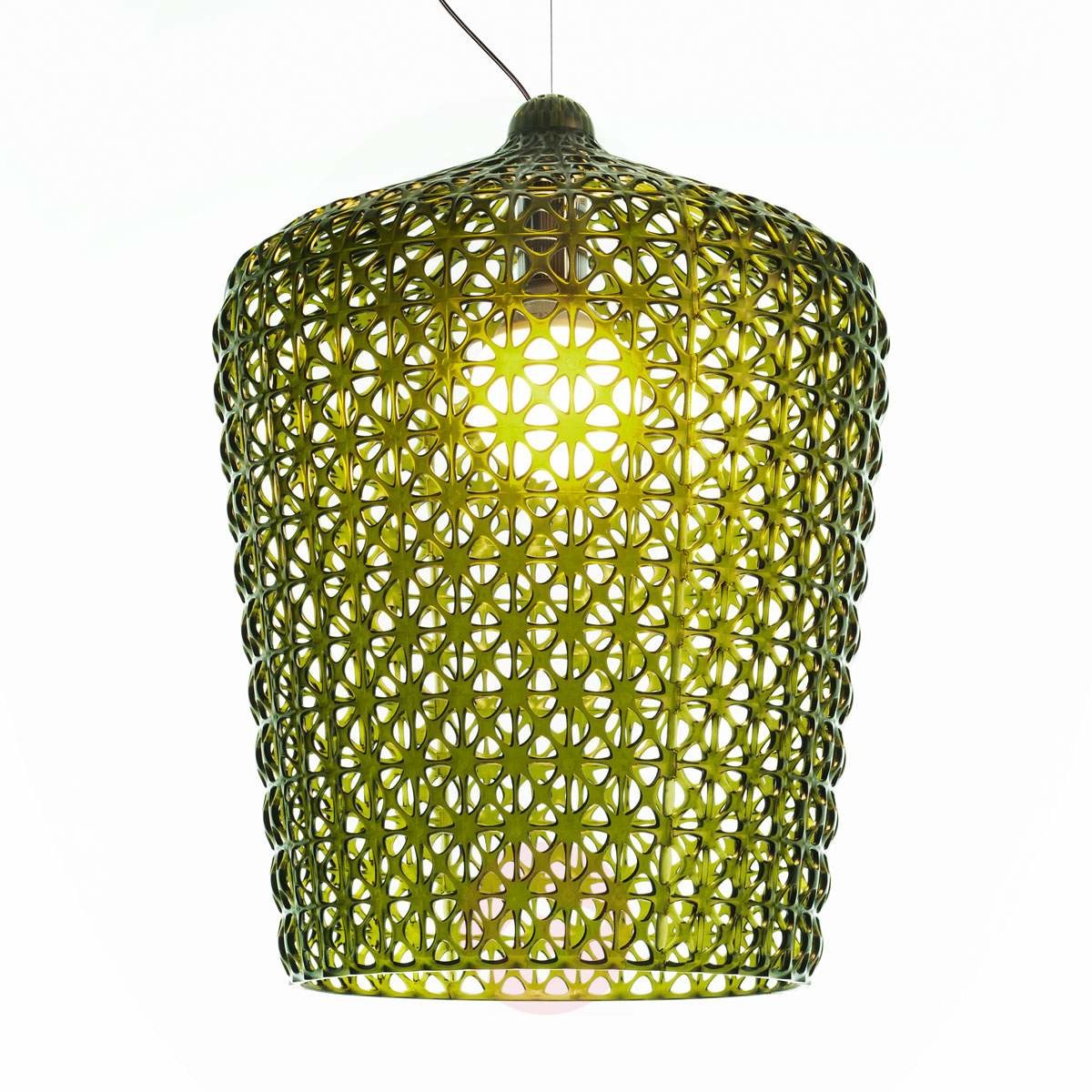 Designerska lampa wisząca Kabuki, zielona