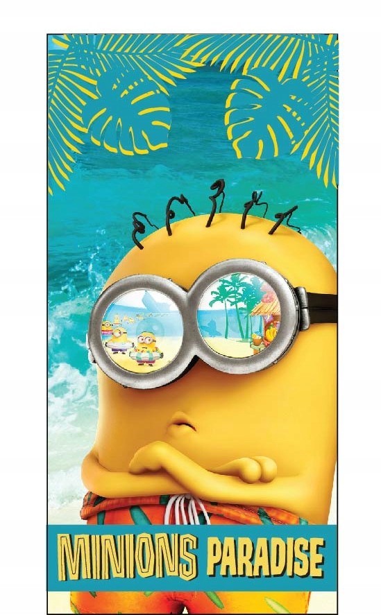 Ręcznik bawełniany dziecięcy Minionki 70x140 cm