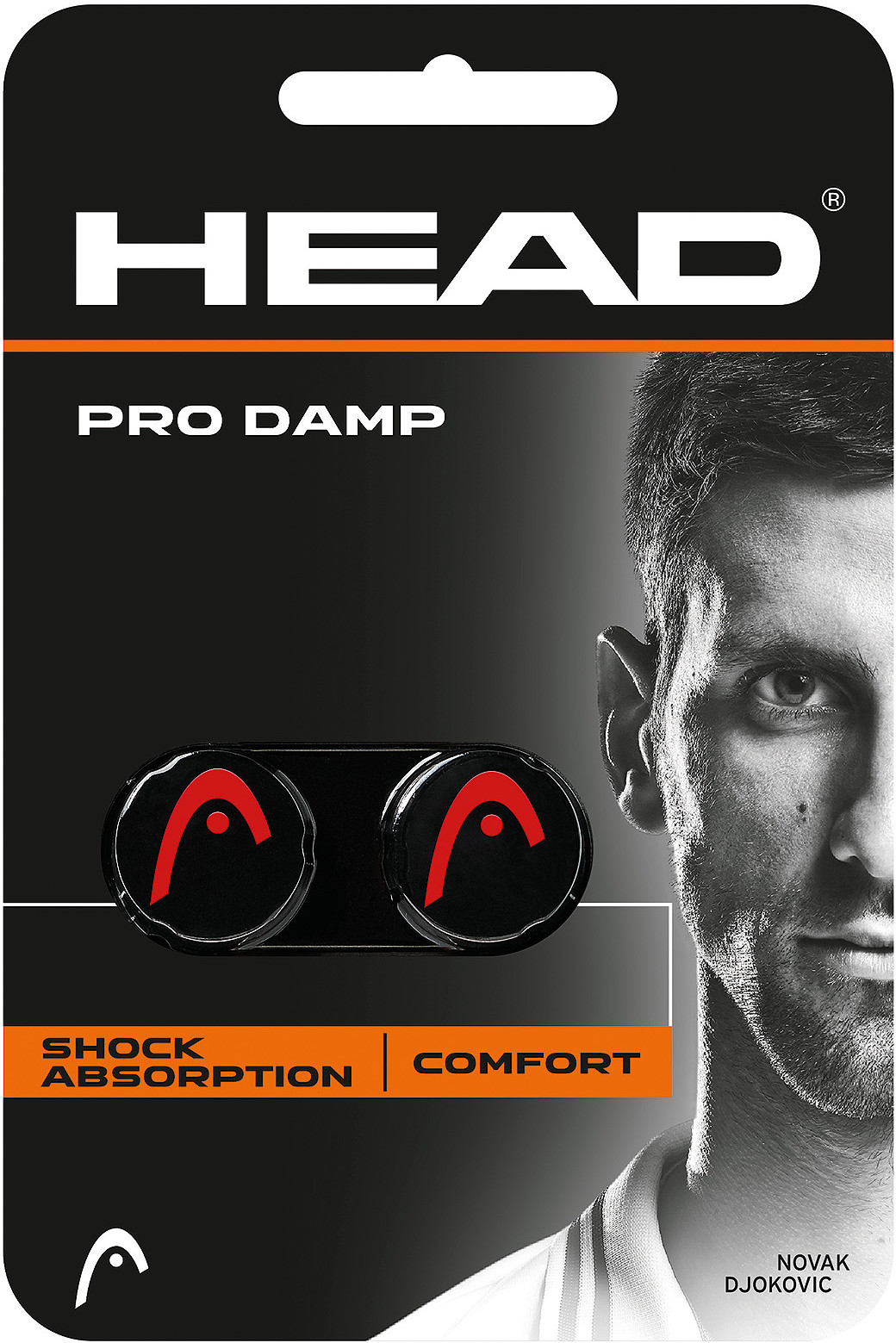 Head Pro Damp 2pak 285515 czarny 285515-BK