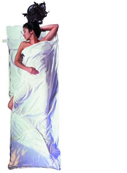 Cocoon Prześcieradło podróżne z zamkiem TravelSheet Coupler Jedwab/Egipska Bawełna natural 799696103088