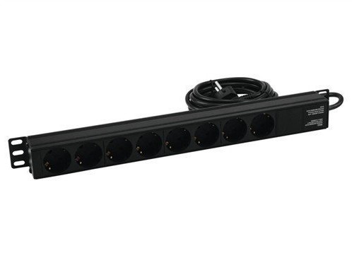 Eurolite R-19-8 1U Extension lead Black